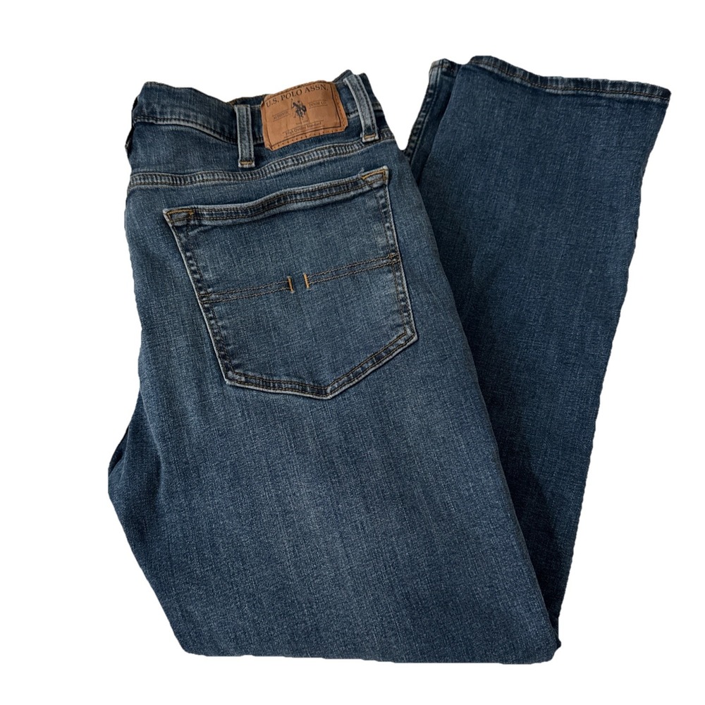 US Polo Assn. Jeans Men's 36x28 Blue Denim‎ Pony on Pocket Embroidered